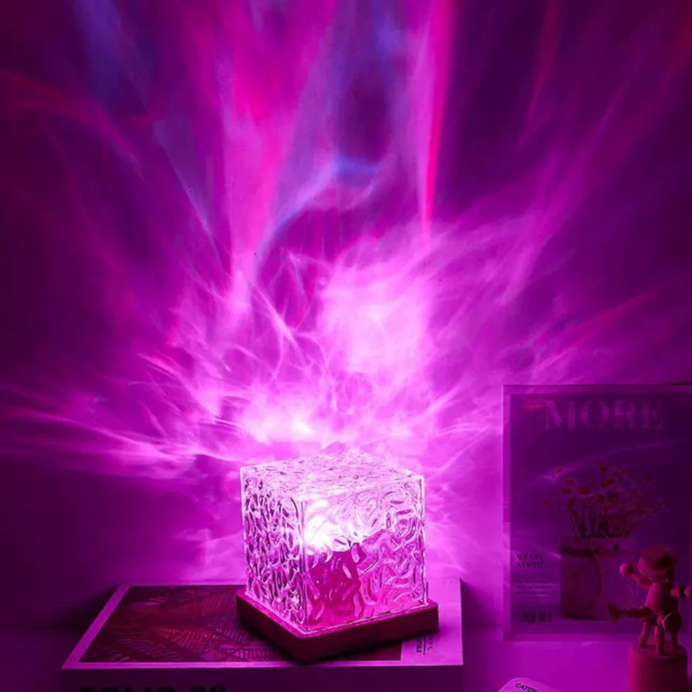 Star Projector, Ocean Wave Projector Light 16 Colors Galaxy Lamp with Remote Control Aurora Glow Lamp, 3D Tesseract Lamp Ceiling LED Lamp for Bedroom Home Bar Party Christmas Birthdays Gift