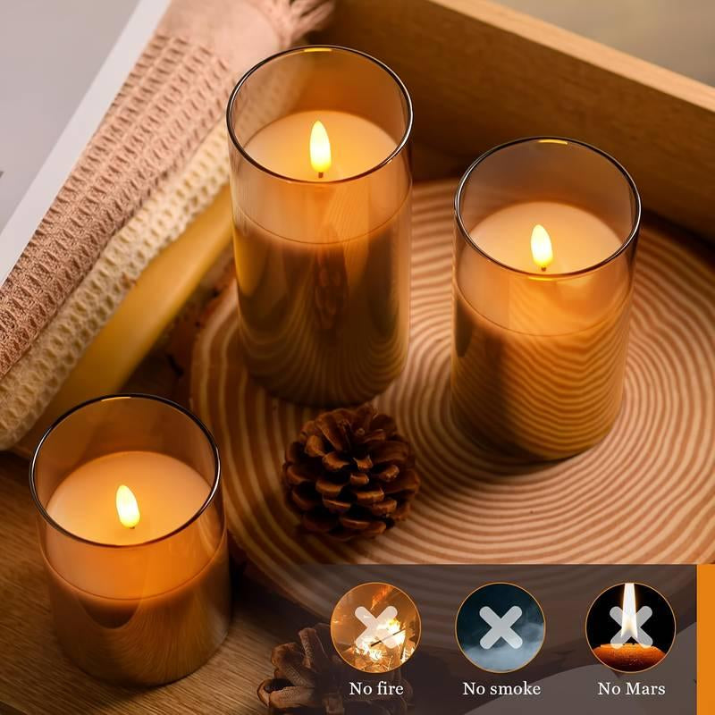 Remote Control LED Candle Light, 8-Mode Flickering Electronic Candle Light, Decorative Night Lamp for Birthdays, Weddings, and Home Decor
