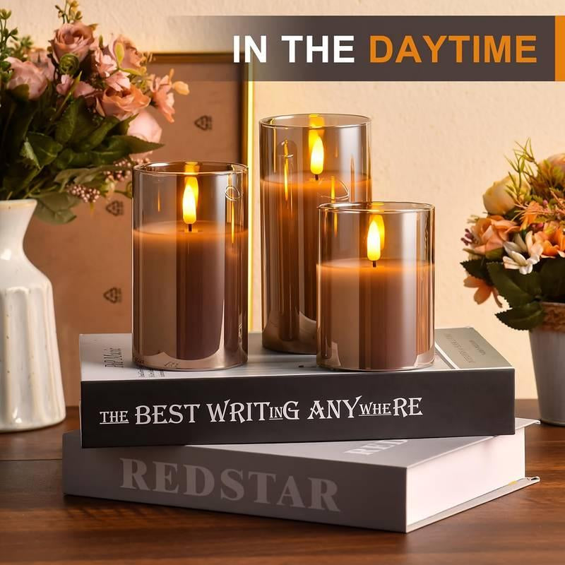 Remote Control LED Candle Light, 8-Mode Flickering Electronic Candle Light, Decorative Night Lamp for Birthdays, Weddings, and Home Decor