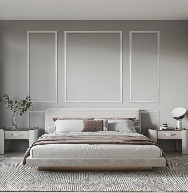 STICKGOO Pre-Cut Wall Panel Molding Set of 6 Frames – Easy-To-Assemble Wainscoting for Interior Décor, Picture Frame Style Molding for Living Room, Bedroom, and Accent Walls